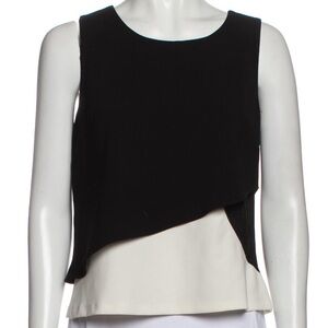 Sachin + Babi Elegant Black and Cream Blouse